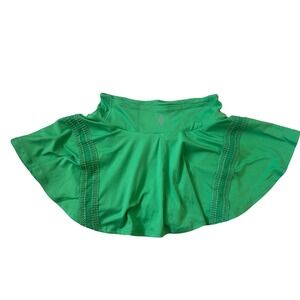 Free People Movement Green Mesh Lace Trim Activewear Skort Built-in Shorts Small